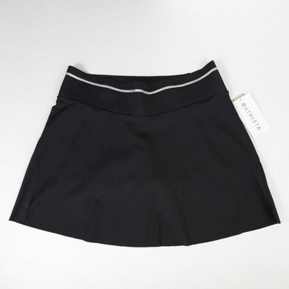 Athleta Sonic Skort Black Size Large Tall Tennis Pickleball Golf Athletic 291780